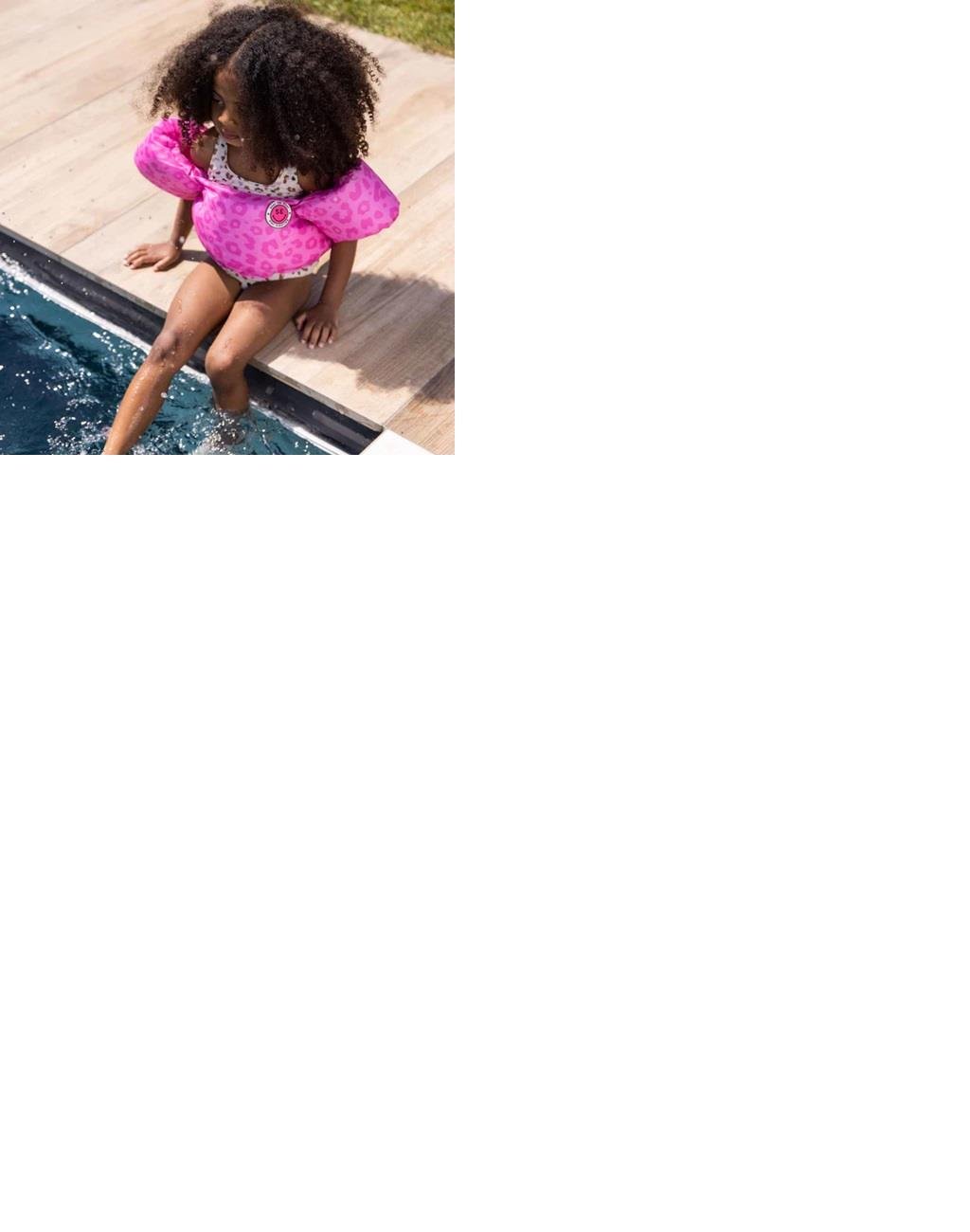 Swim Essentials Pink Leopard Puddle Jumper Kolluklu Yüzme Yeleği 2-6 Yaş