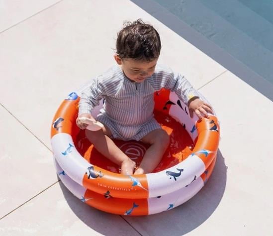 Swim Essentials Red White Whale Bebek Şişme Oyun ve Yüzme Havuzu 60cm