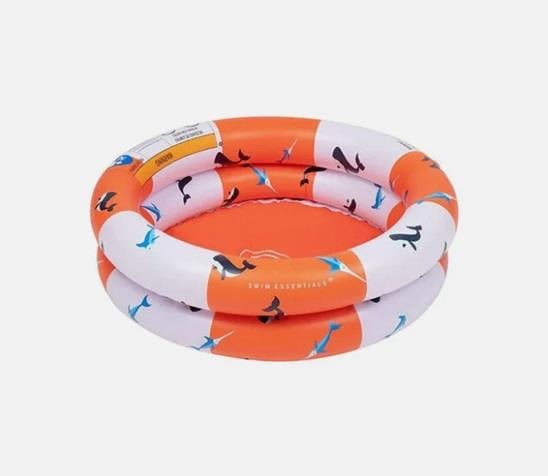 Swim Essentials Red White Whale Bebek Şişme Oyun ve Yüzme Havuzu 60cm