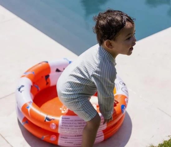 Swim Essentials Red White Whale Bebek Şişme Oyun ve Yüzme Havuzu 60cm