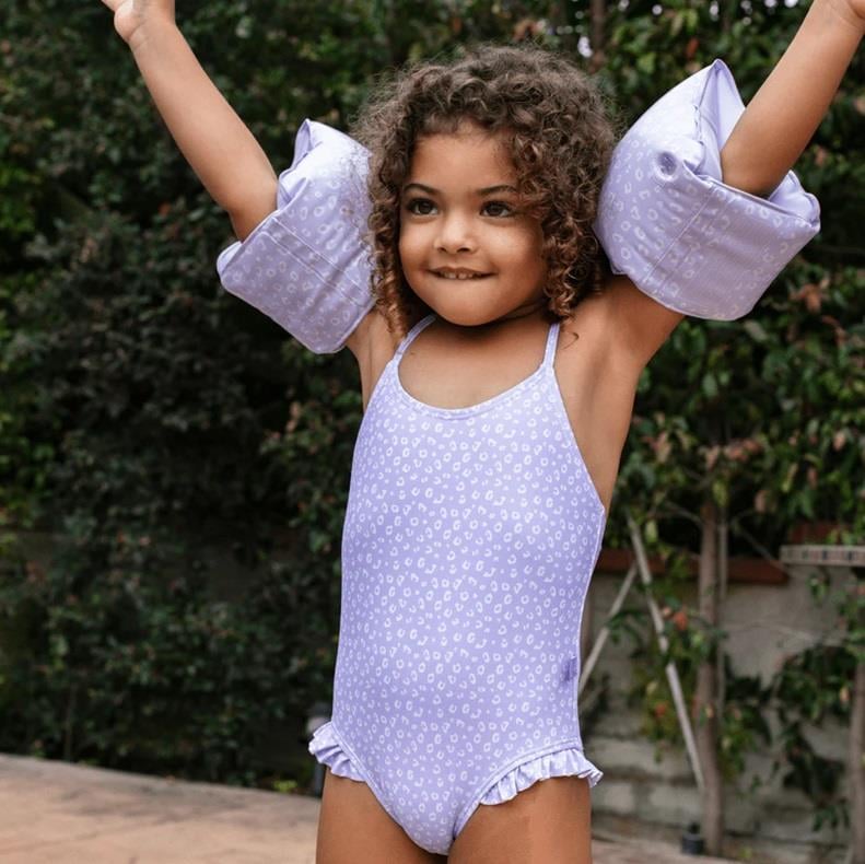 Swim Essentials UV Korumalı Mayo / Mor Leopar