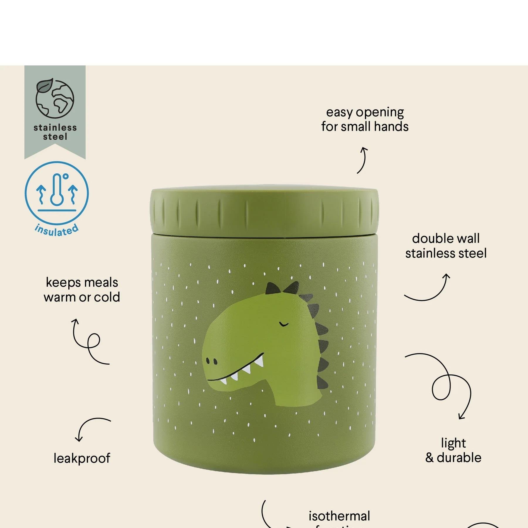 Trixie Mr. Dino Thermal Öğle Yemeği Kabı - 500 ml