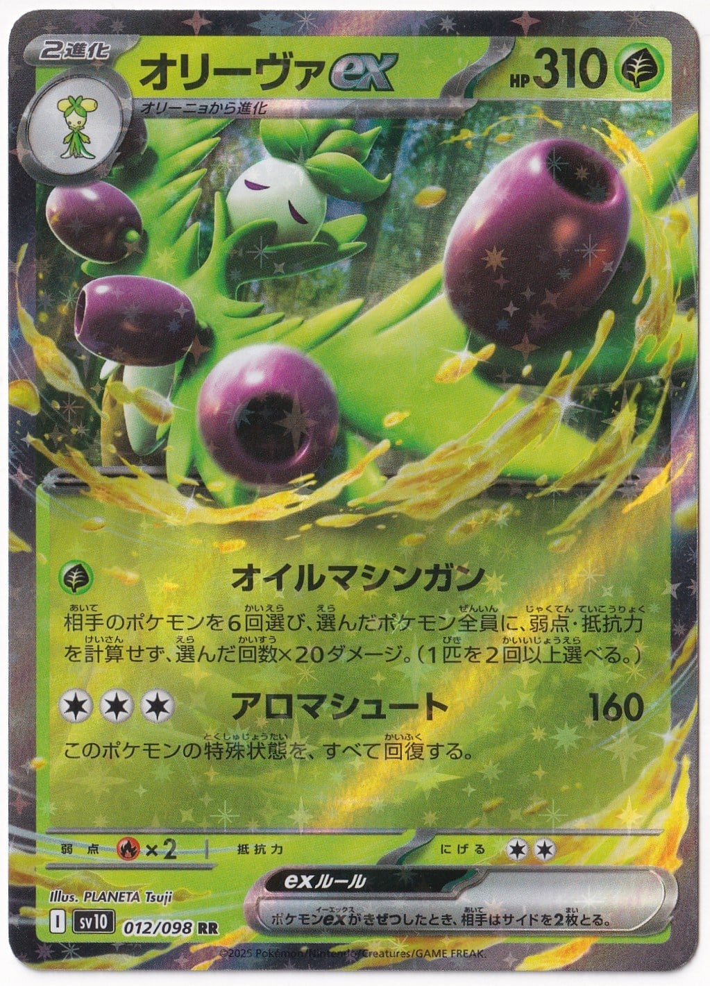 *** Özel Pokemon Kartları ***Arboliva ex #12 - Pokemon Japanese Glory of Team Rocket - Pokemon Kartı (Mint)