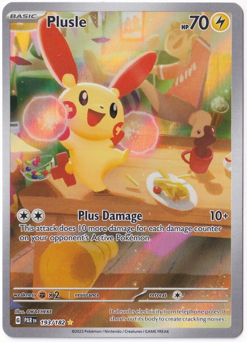 *** Özel Pokemon Kartları ***Plusle #193 - Pokemon Paradox Rift - Pokemon Kartı (Mint)
