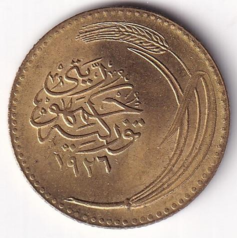 1934-1957 Dönemi Madeni Paraları100 Para (1926) Bronz ÇİL Eski Madeni Para