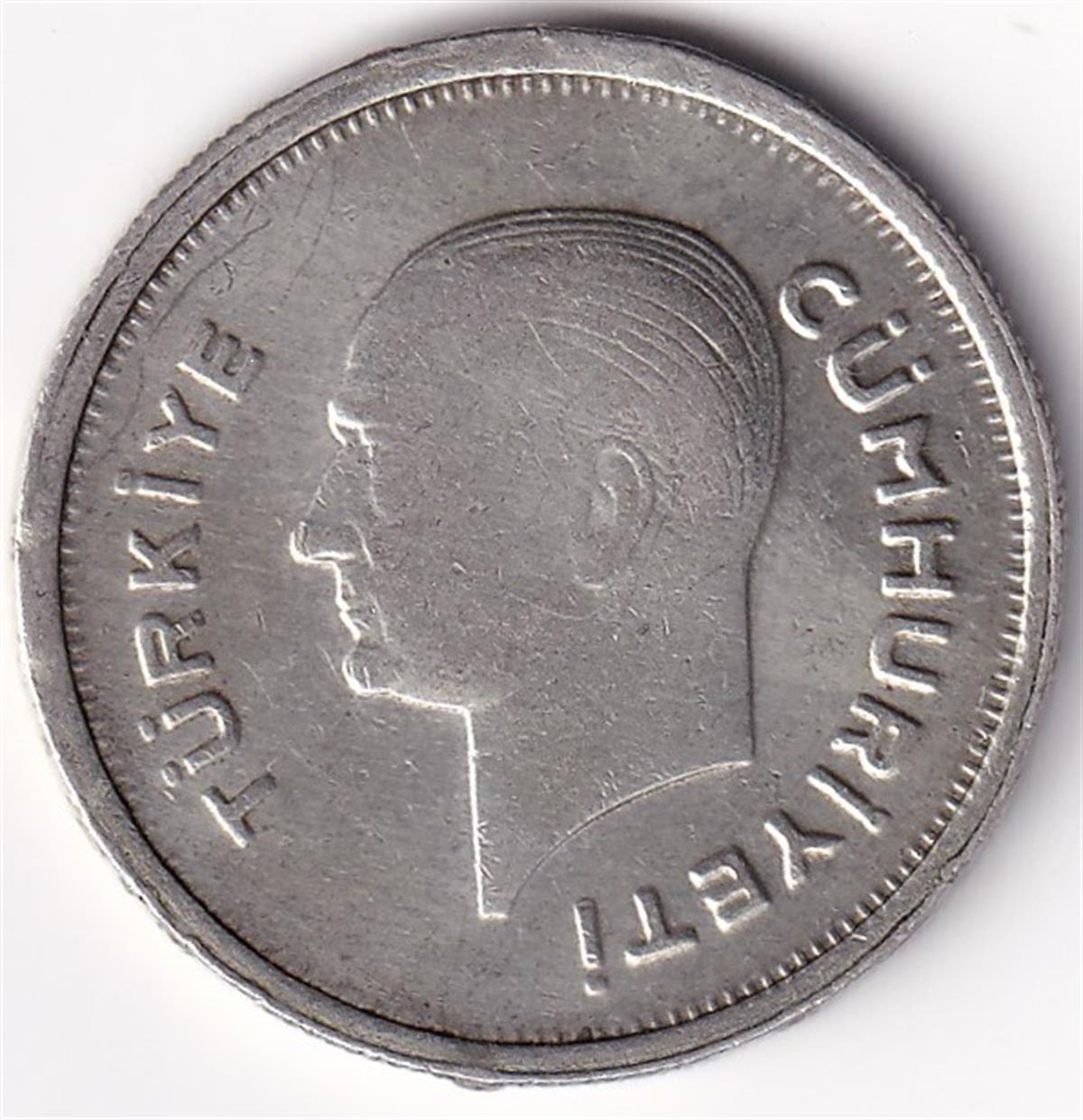 1934-1957 Dönemi Madeni Paraları50 Kuruş (1935) Gümüş ÇT/ÇÇT Eski Madeni Para