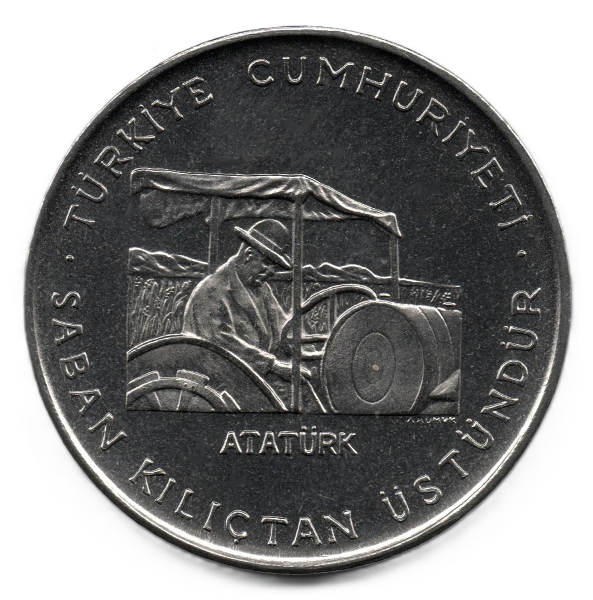 1958-1980 Period CoinsF.A.O. 2.5 TL (1970)” The Plow İs Superior To The Sword 