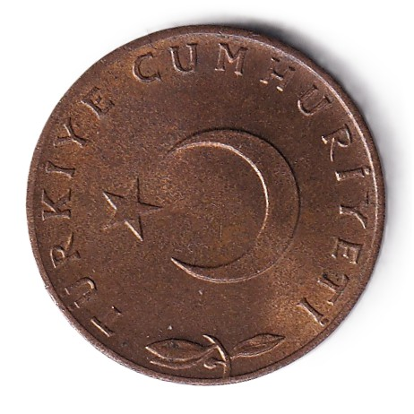 1958-1980 Dönemi Madeni ParalarıTürkiye, 5 Kuruş (1966) ÇİL Eski Madeni Para