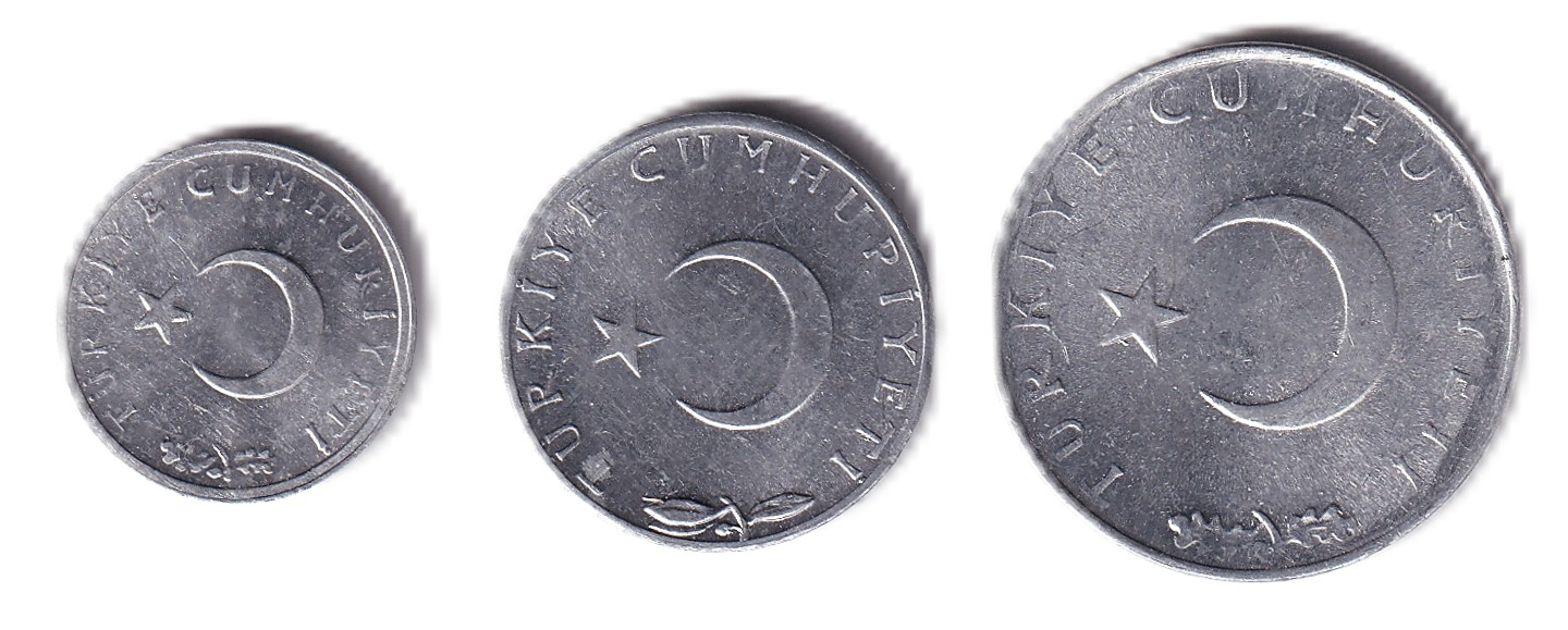 1958-1980 Dönemi Madeni ParalarıTürkiye, 1975 ÇİL Alüminyum Kuruş Takım