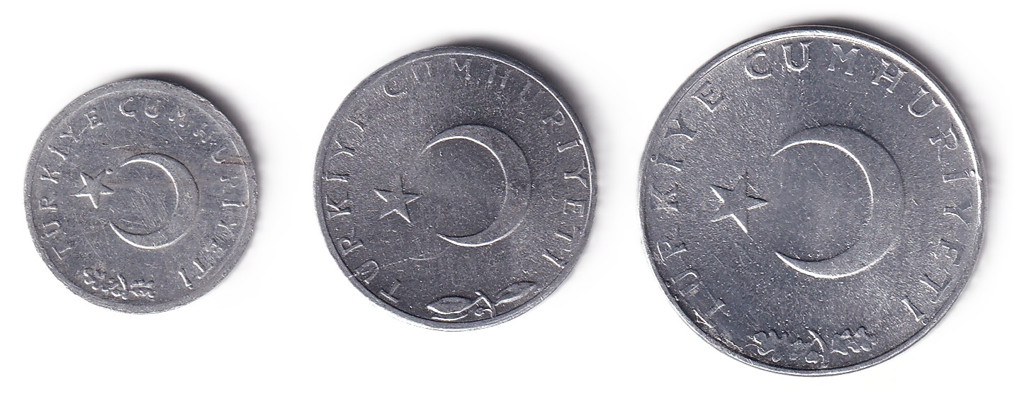 1958-1980 Dönemi Madeni ParalarıTürkiye, 1976 ÇİL Alüminyum Kuruş Takım