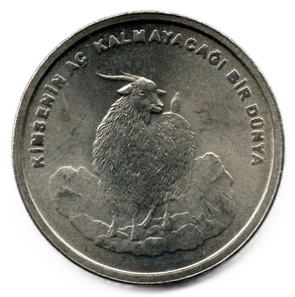 1981-2004 Dönemi Madeni ParalarıF.A.O. 750.000 Lira (2002) “Kimsenin Aç Kalmayacağı Bir Dünya” ÇİL Eski Madeni Para