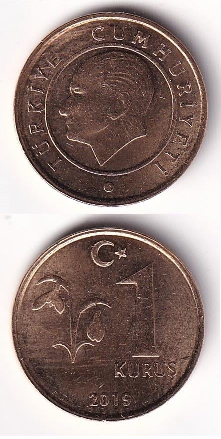 2005 ve Sonrası Dönem Madeni Paraları1 Kuruş (2019) ÇİL