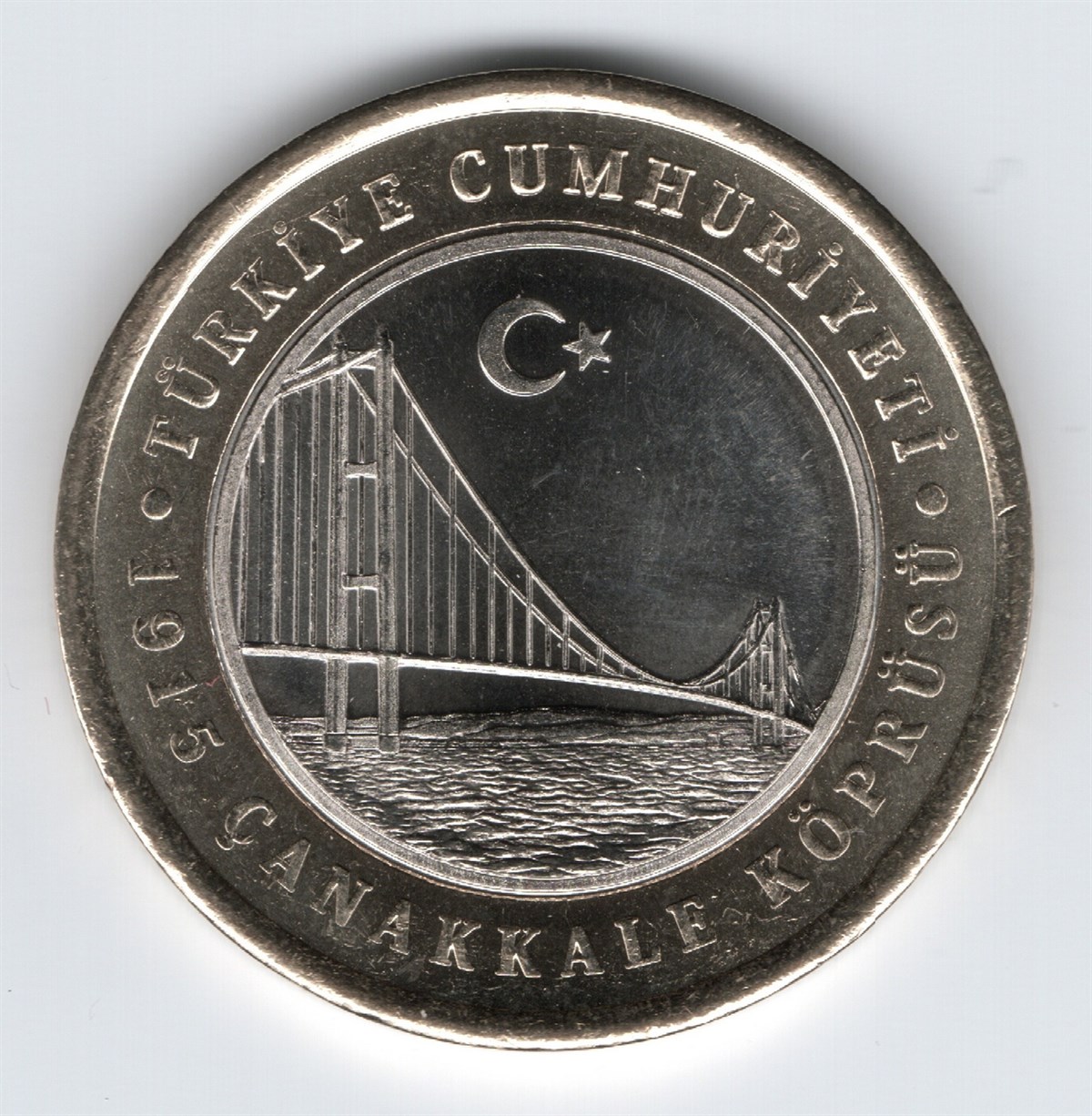 2005 ve Sonrası Dönem Madeni Paraları1915 Çanakkale Köprüsü (Tedavül) Hatıra Parası
