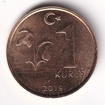 2005 ve Sonrası Dönem Madeni Paraları1 Kuruş (2019) ÇİL