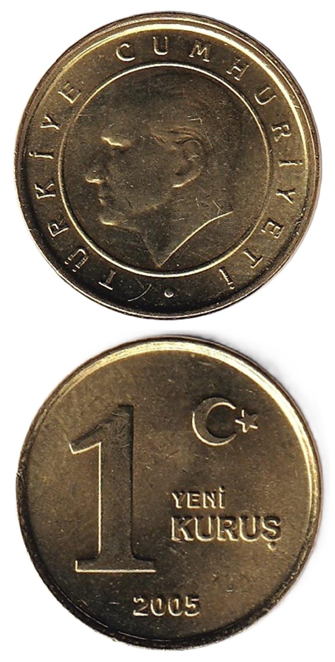 2005 ve Sonrası Dönem Madeni Paraları1 Yeni Kuruş (2005) ÇİL Eski Madeni Para