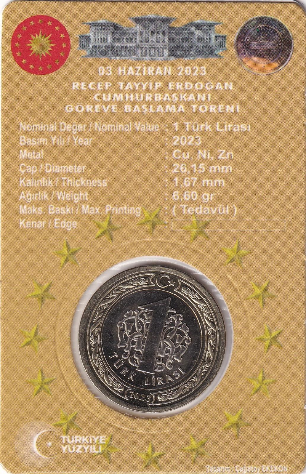 2005 ve Sonrası Dönem Madeni ParalarıGöreve Başlama Töreni, Tedavül Hatıra Parası 2023 ÇİL
