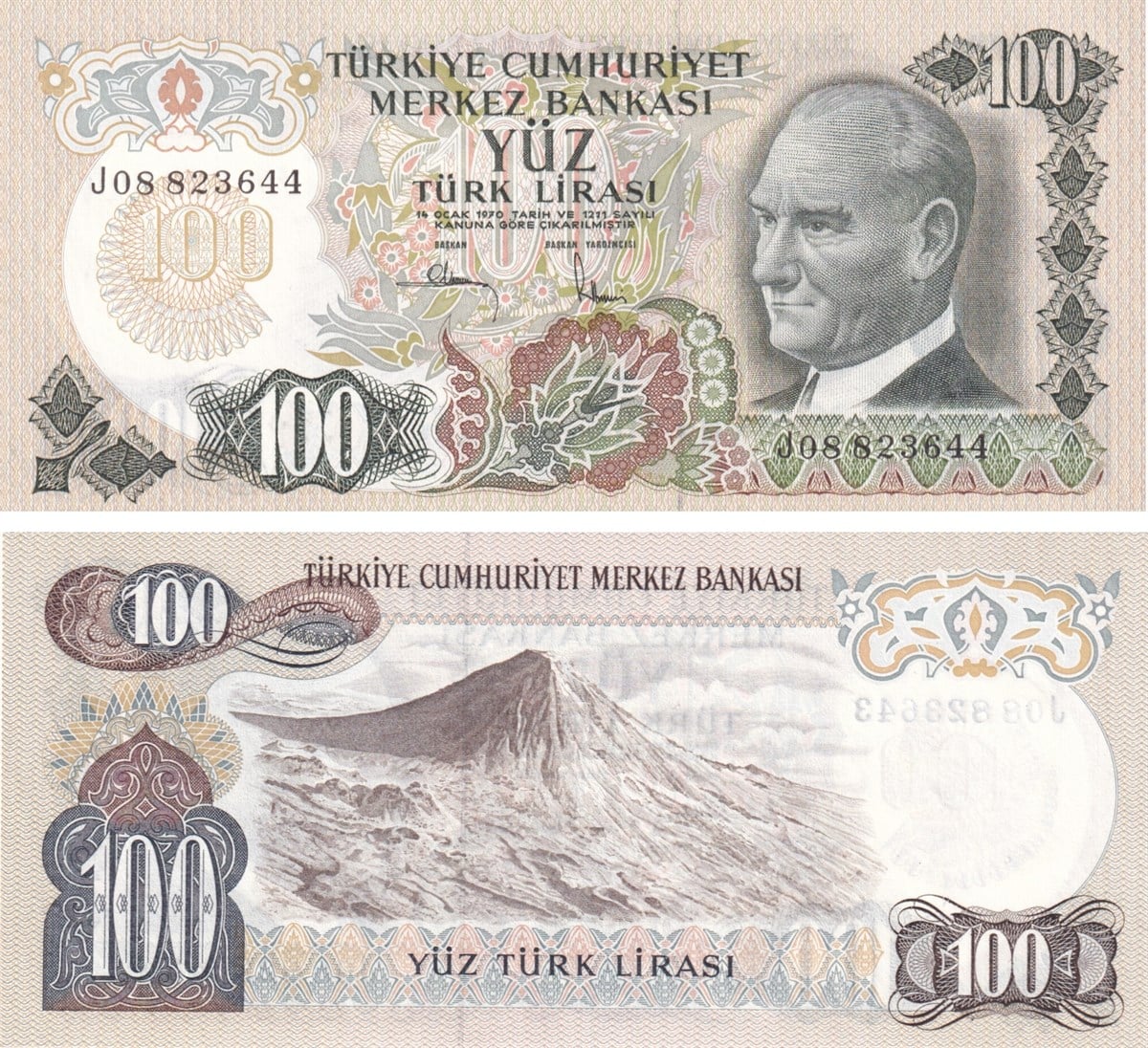 6. Emisyon6.Emisyon 3.Tertip 100 Türk Lirası, ÇİL