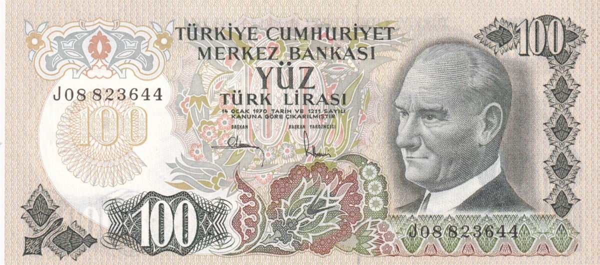 6. Emisyon6.Emisyon 3.Tertip 100 Türk Lirası, ÇİL