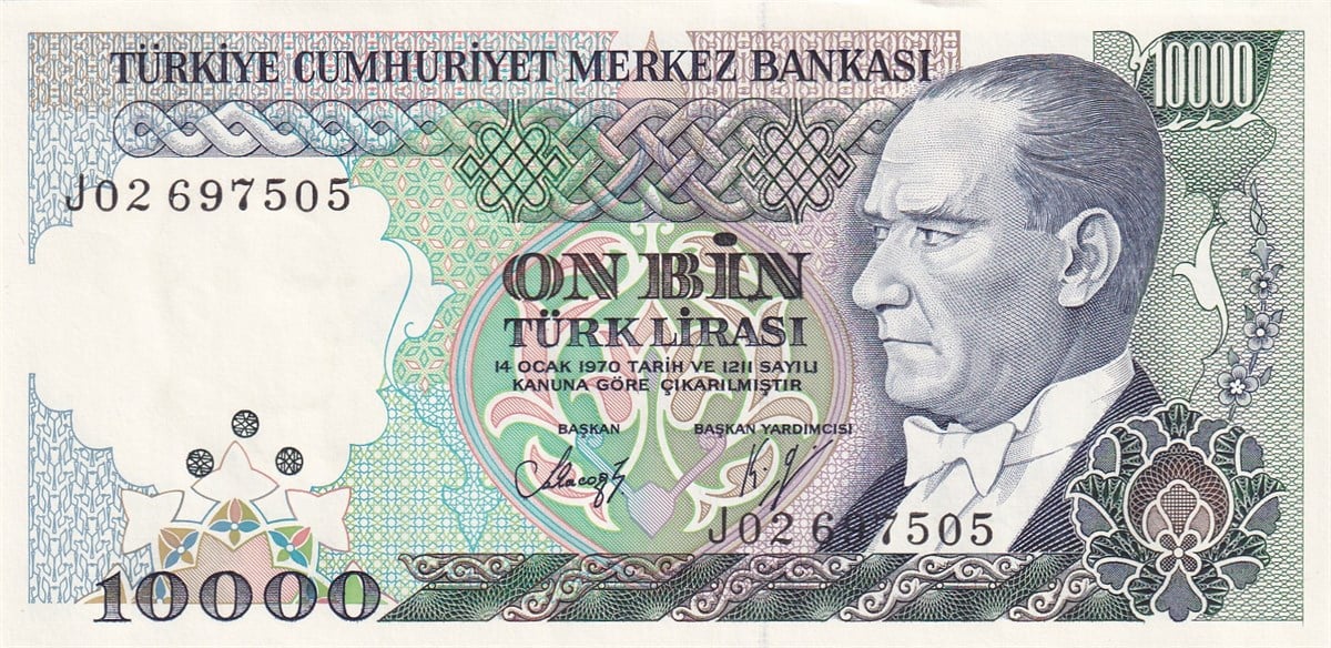 7. Emisyon7. Emisyon 4. Tertip 10.000 Türk Lirası, ÇİL