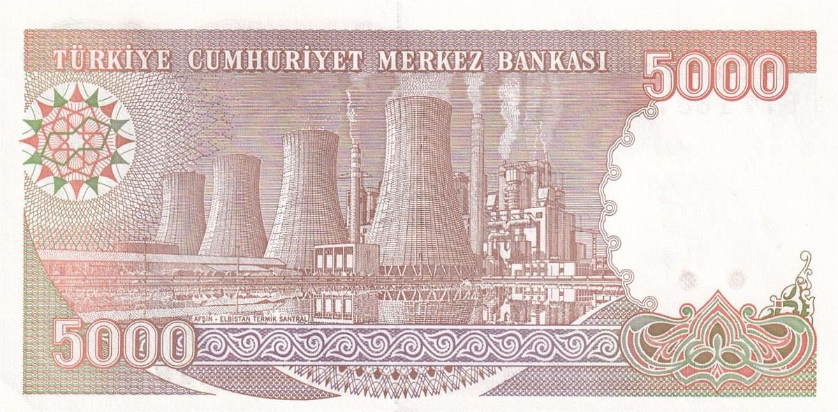 7. Emisyon7. Emisyon 4. Tertip 5.000 Türk Lirası, ÇİL