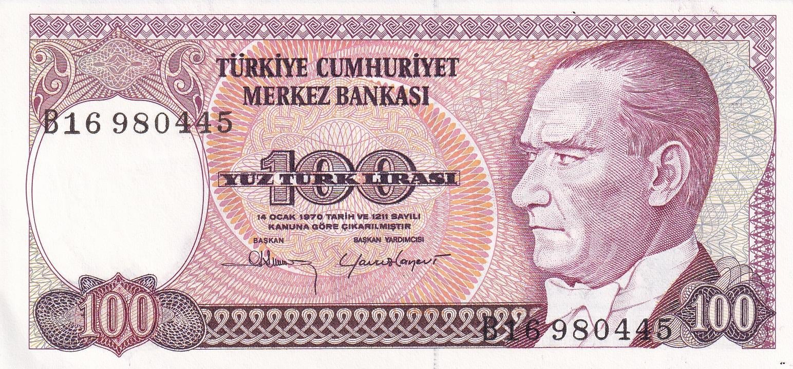 7. Emisyon7.Emisyon 1.Tertip 100 Türk Lirası, ÇİL