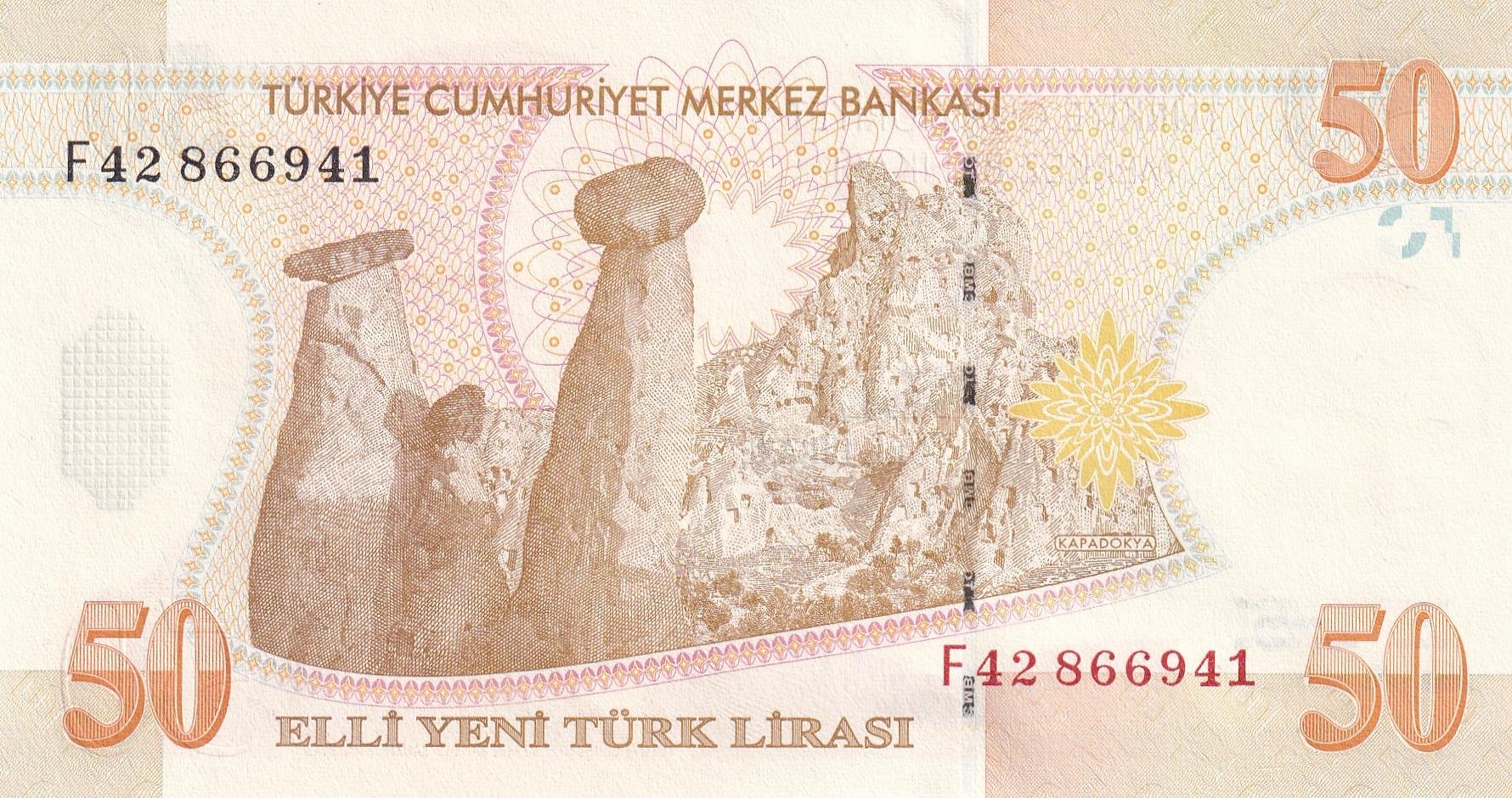 8. Emisyon8. Emisyon 50 Yeni Türk Lirası (YTL) ÇİL