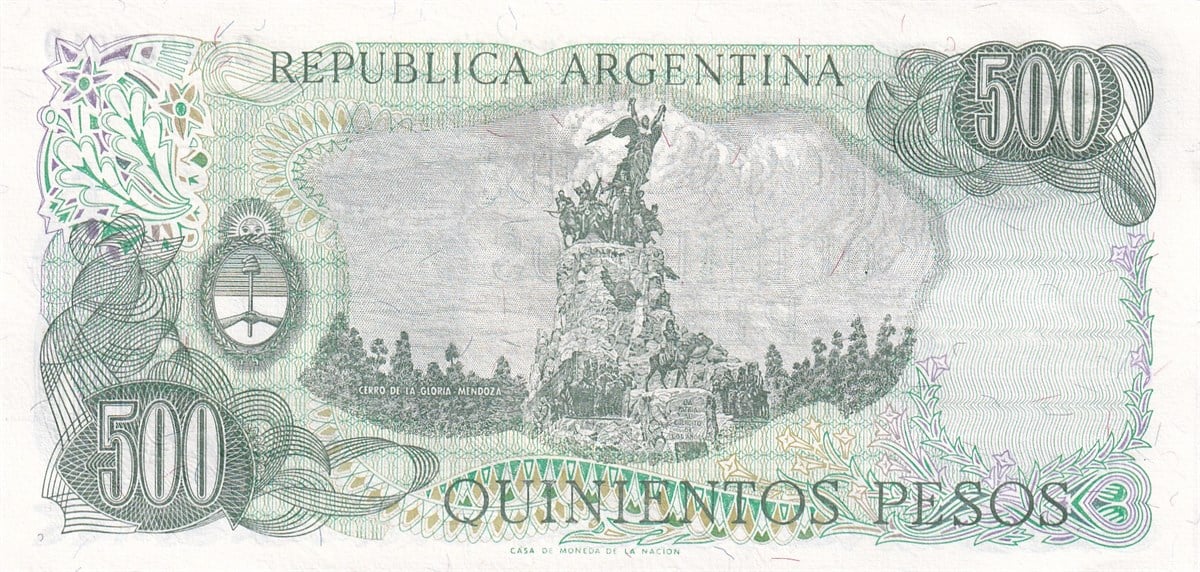 Arjantin 500 Peso (1982) B356f/P303c