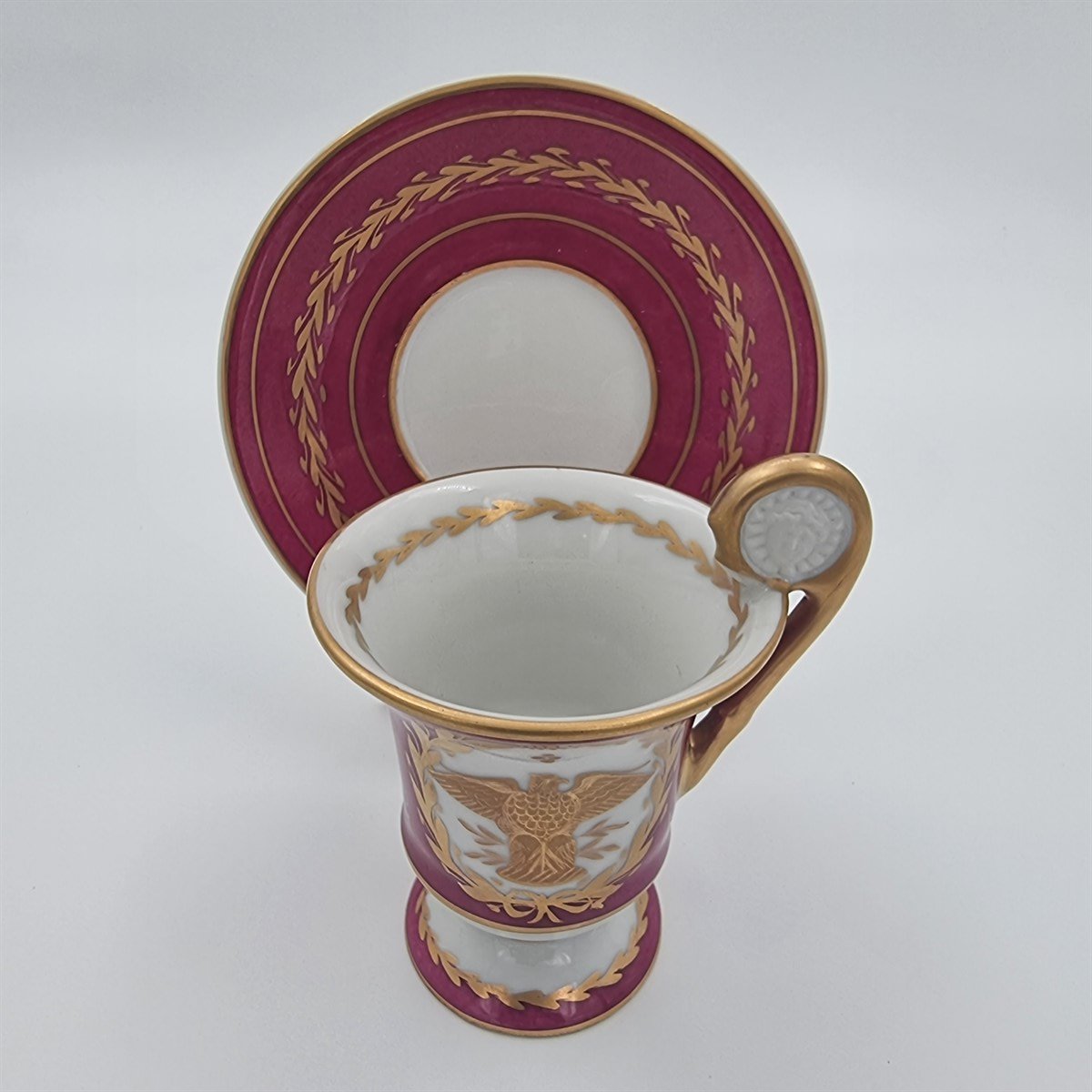 Cam & PorselenHalga Décor Main Paris Limoges Fincan ve Tabağı