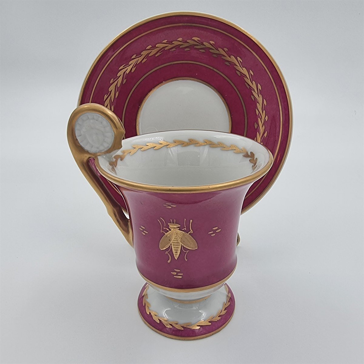 Cam & PorselenHalga Décor Main Paris Limoges Fincan ve Tabağı