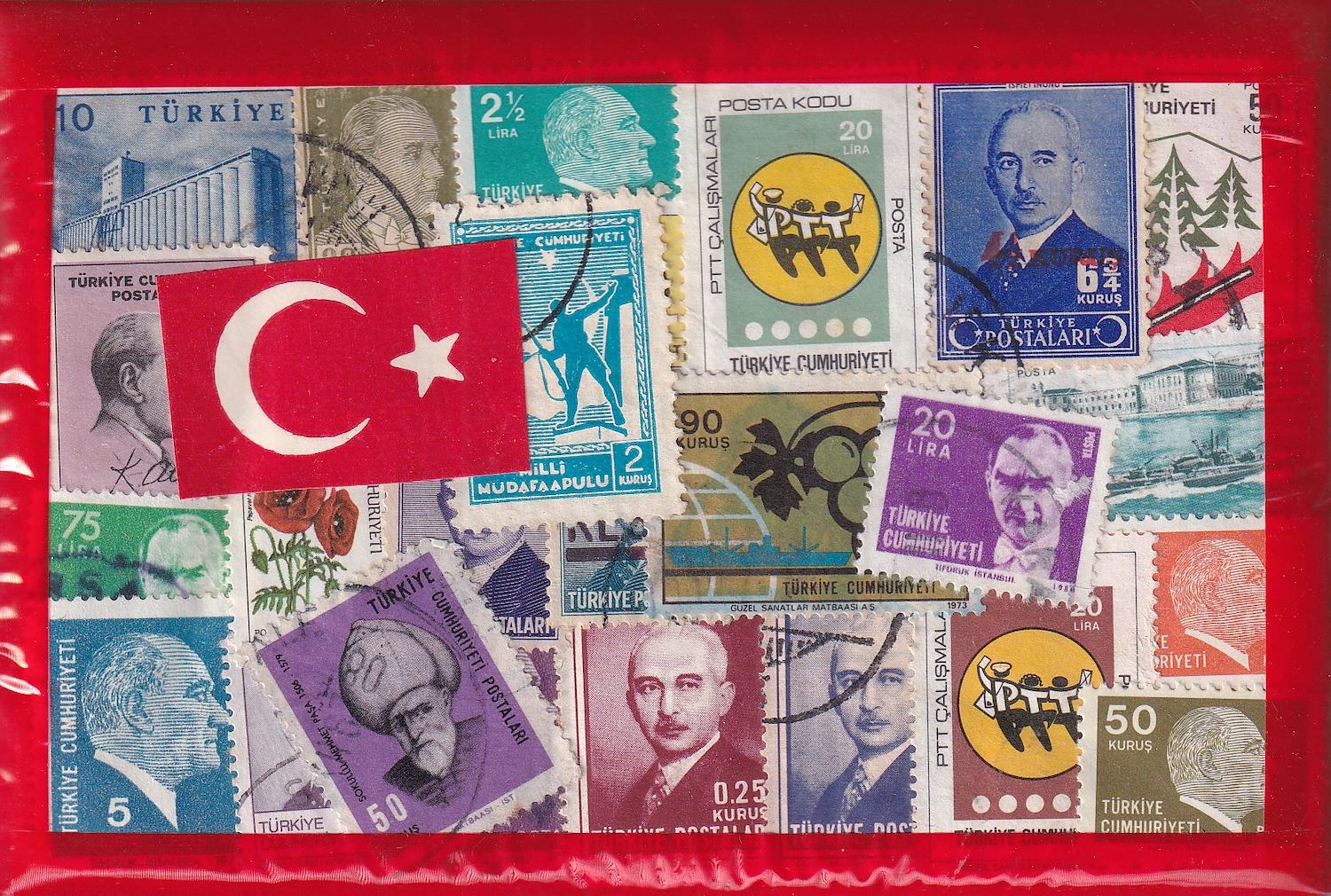 Damgalı Tüm Seri Pul Koleksiyonu25 Çeşit Damgalı Pul Koleksiyonu