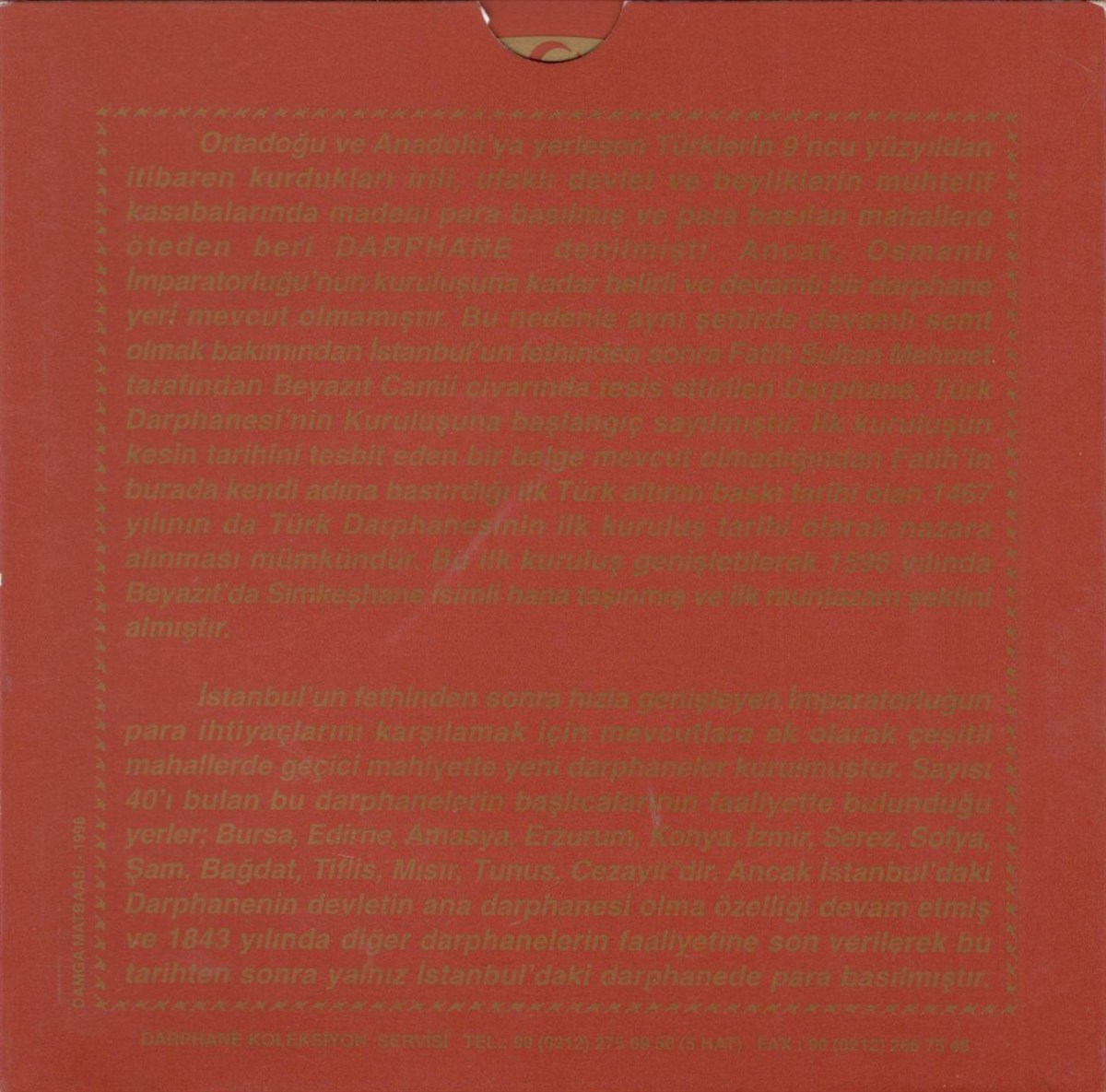 Darphane 1997 Tedavül Para Seti