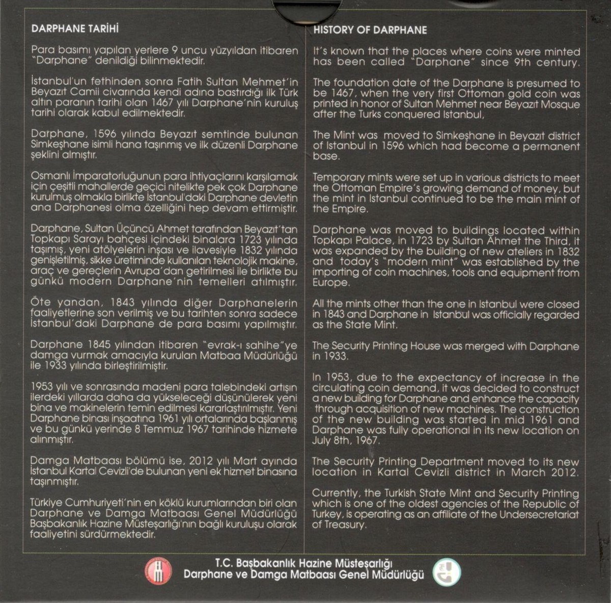 Darphane 2018 Tedavül Para Seti