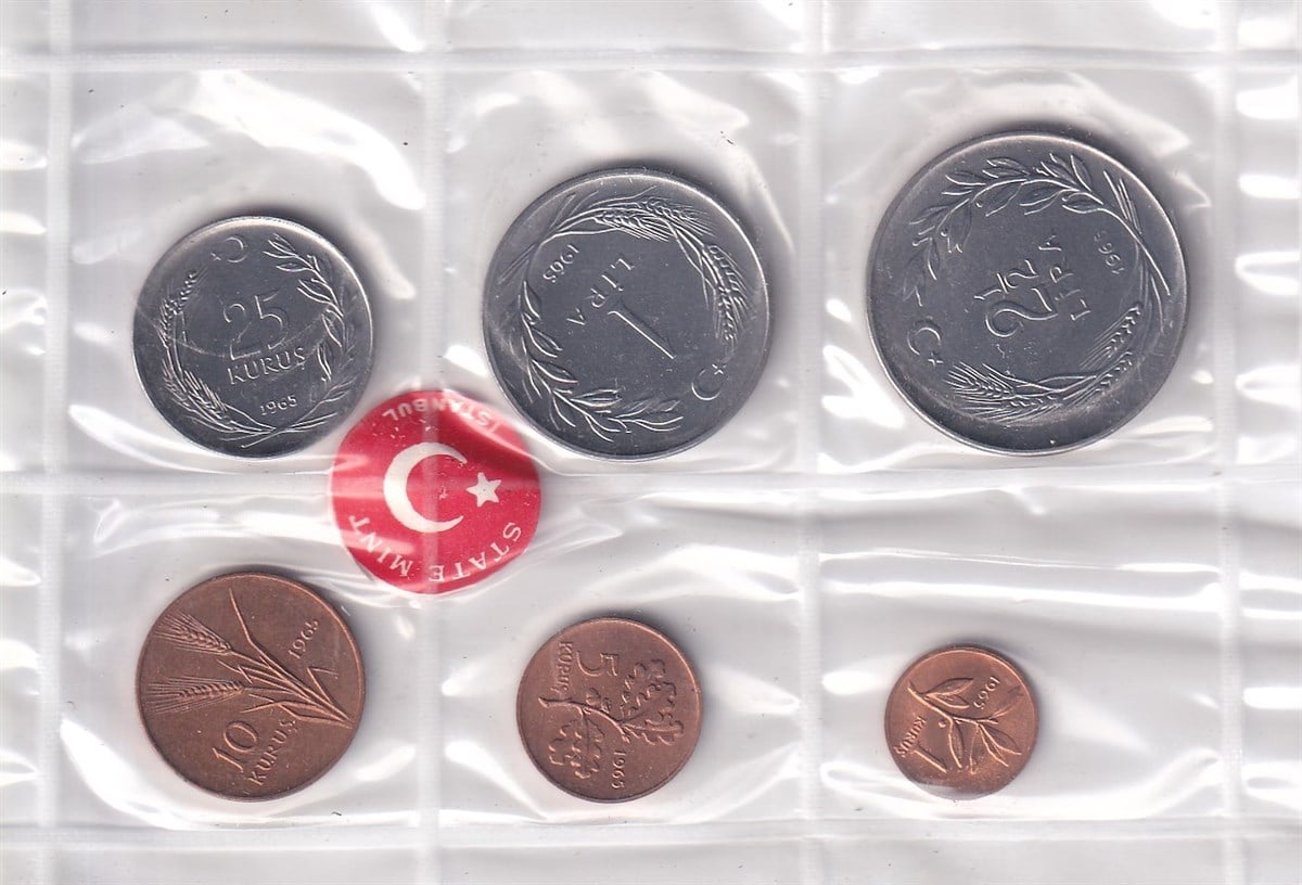 Mint SetDarphane 1965 Tedavül Para Seti