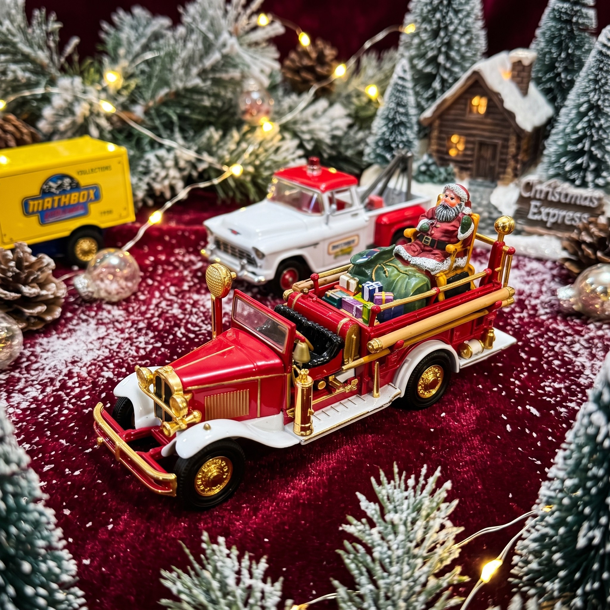Collector SetMatchbox Collectibles 1932 Ford AA Holiday Fire Engine 1:43 İtfaiye Aracı (Sertifikalı)