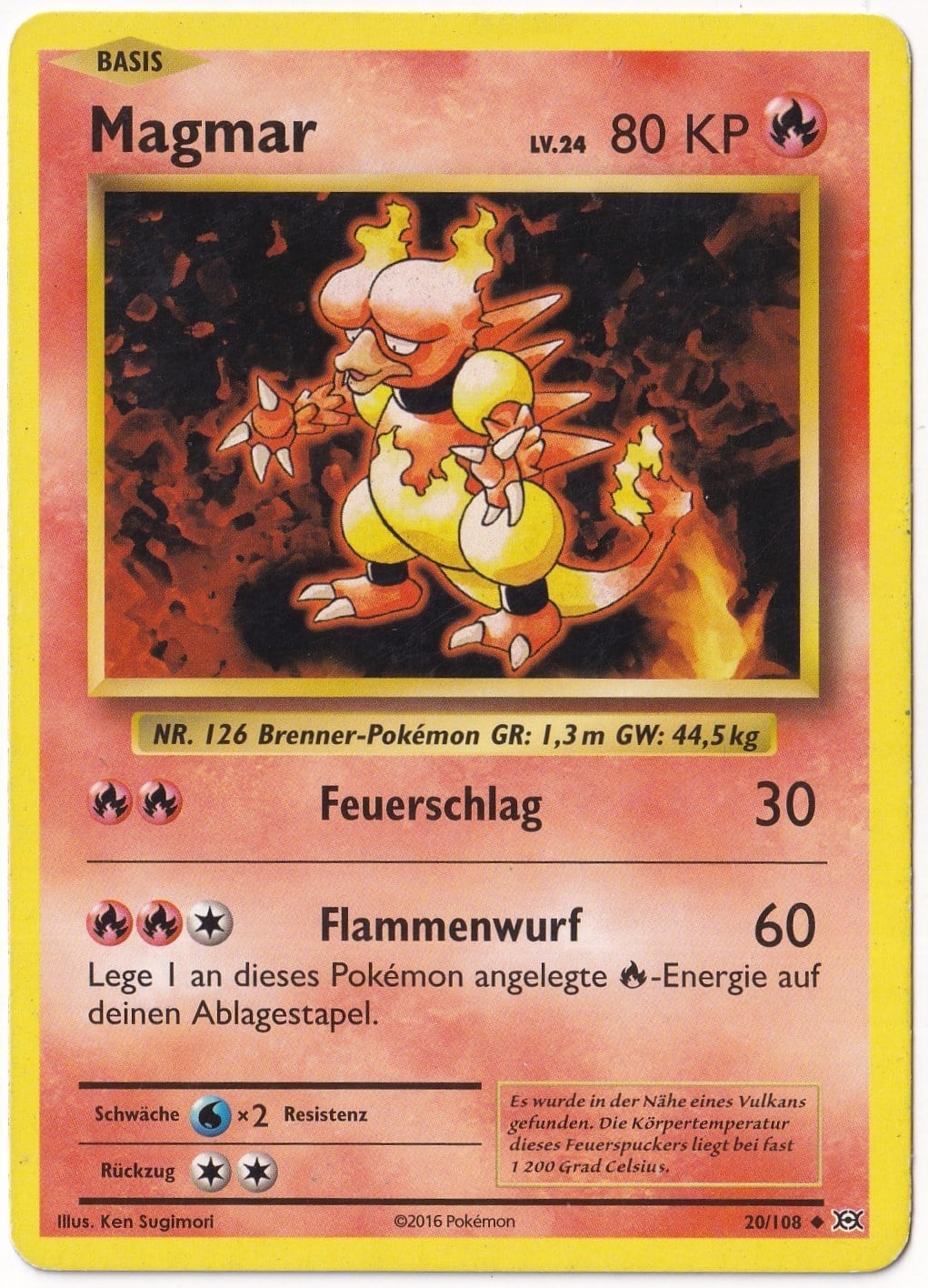 EvolutionsMagmar #20 - Pokemon Almanca Evolutions - Pokemon Kartı (NM- Near Mint)