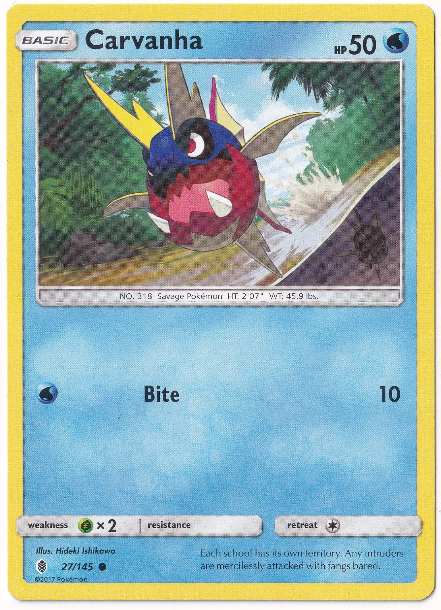 Guardians RisingCarvanha #27 - Pokemon Guardians Rising - Pokemon Kartı (Mint)