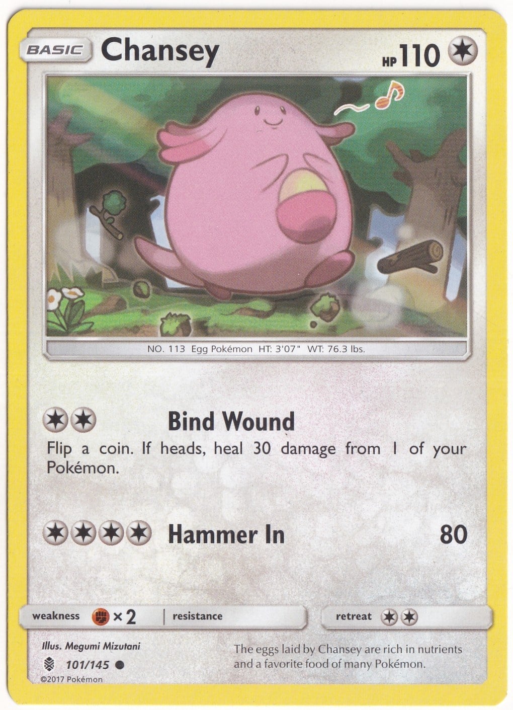 Guardians RisingChansey #101 - Pokemon Guardians Rising - Pokemon Kartı (Mint)