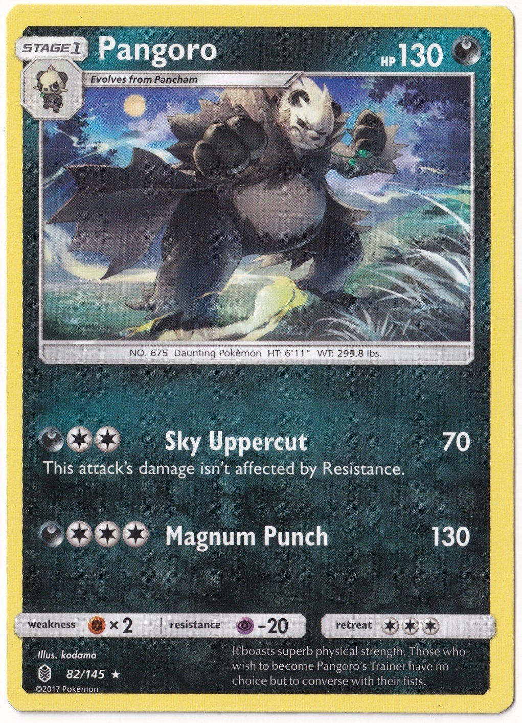 Guardians RisingPangoro #82 - Pokemon Guardians Rising - Pokemon Kartı (Mint)
