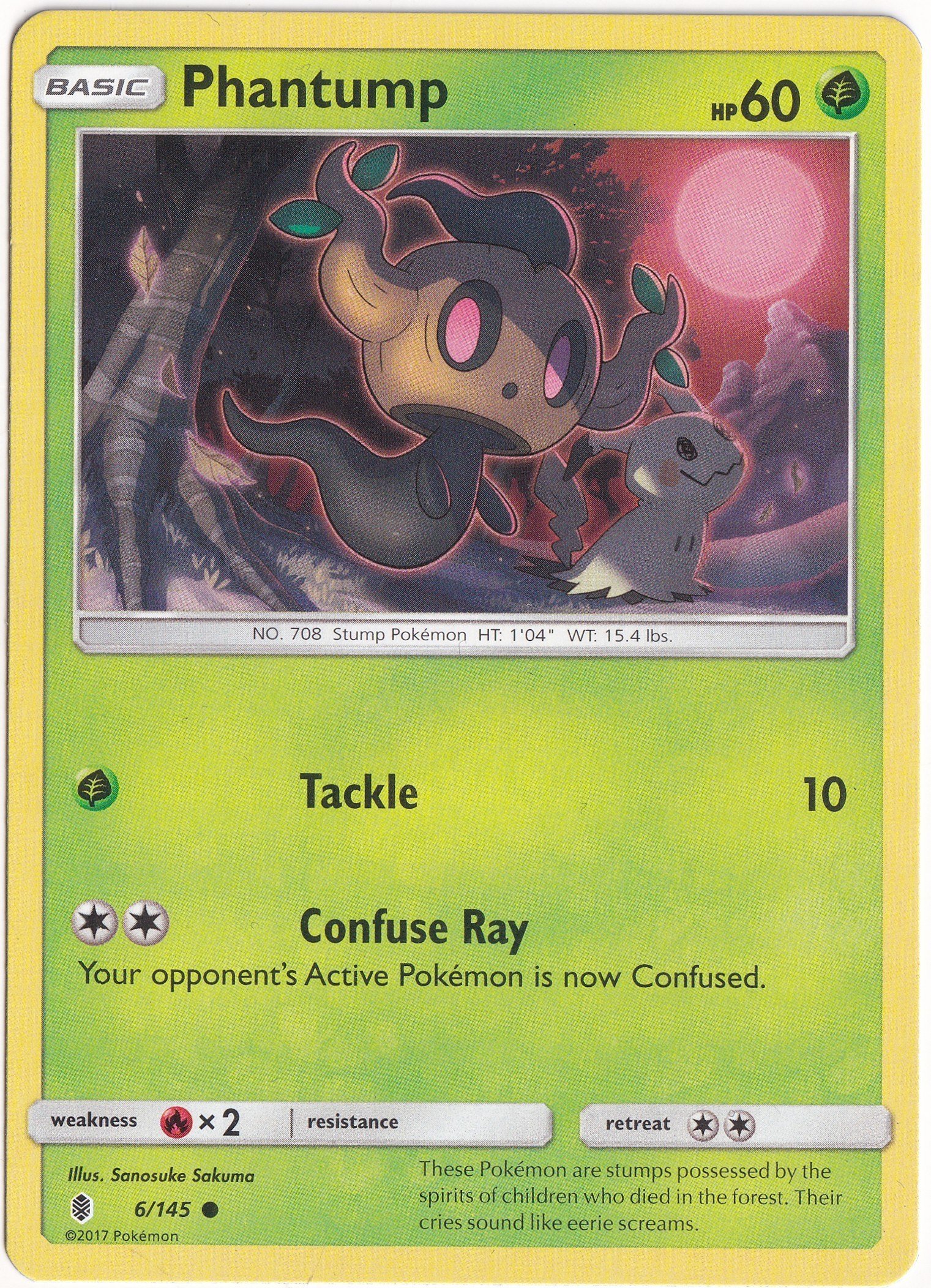 Guardians RisingPhantump #6 - Pokemon Guardians Rising - Pokemon Kartı (Mint)