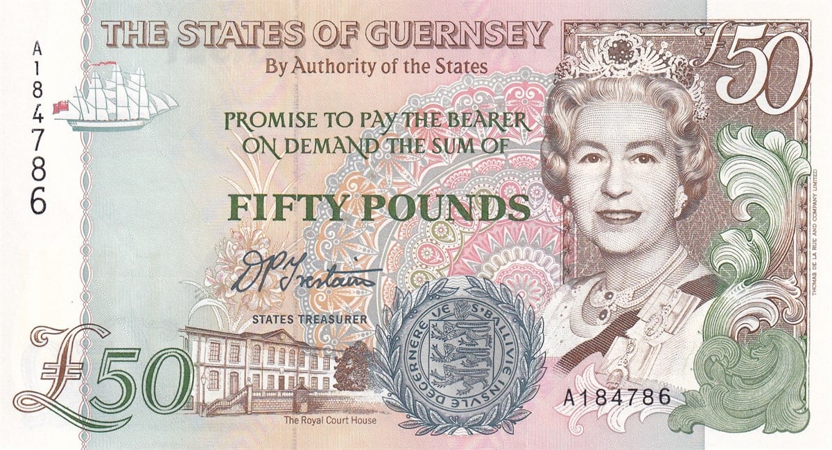 Guernsey - 50 Pound (1994) B164a / P59
