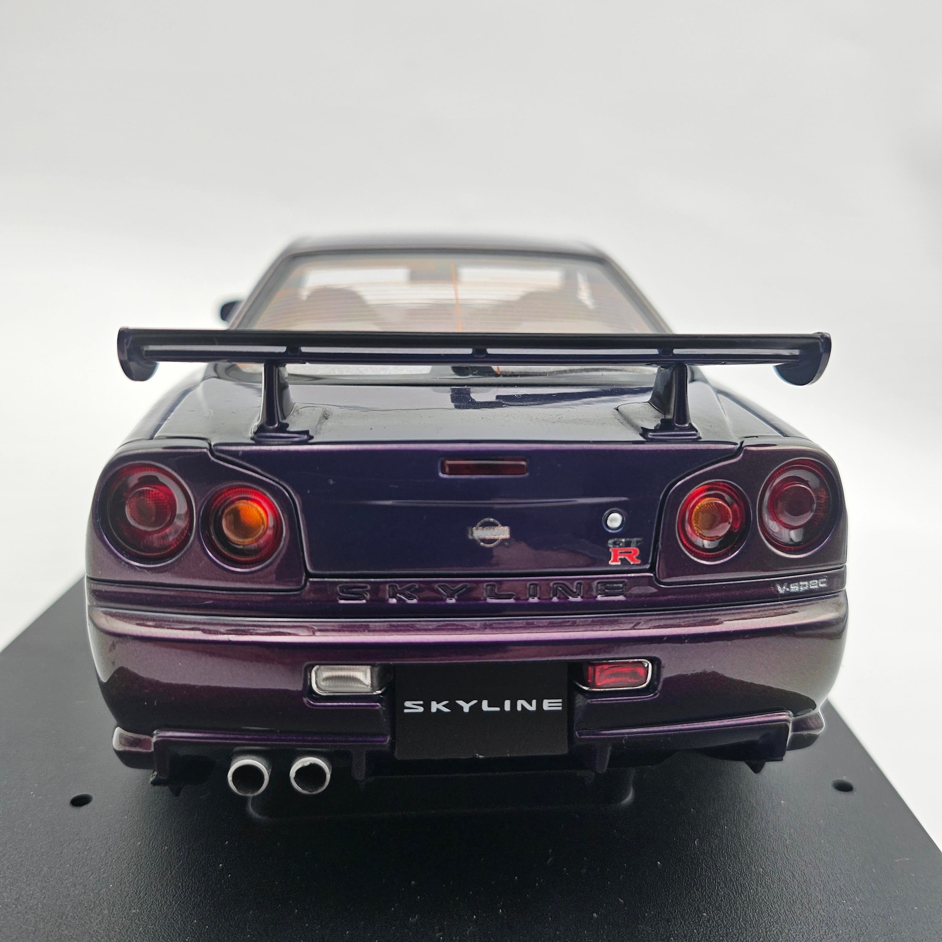 hpi.racingAUTOart - Nissan Skyline R34 GT-R 1999 Midnight Purple 1/18