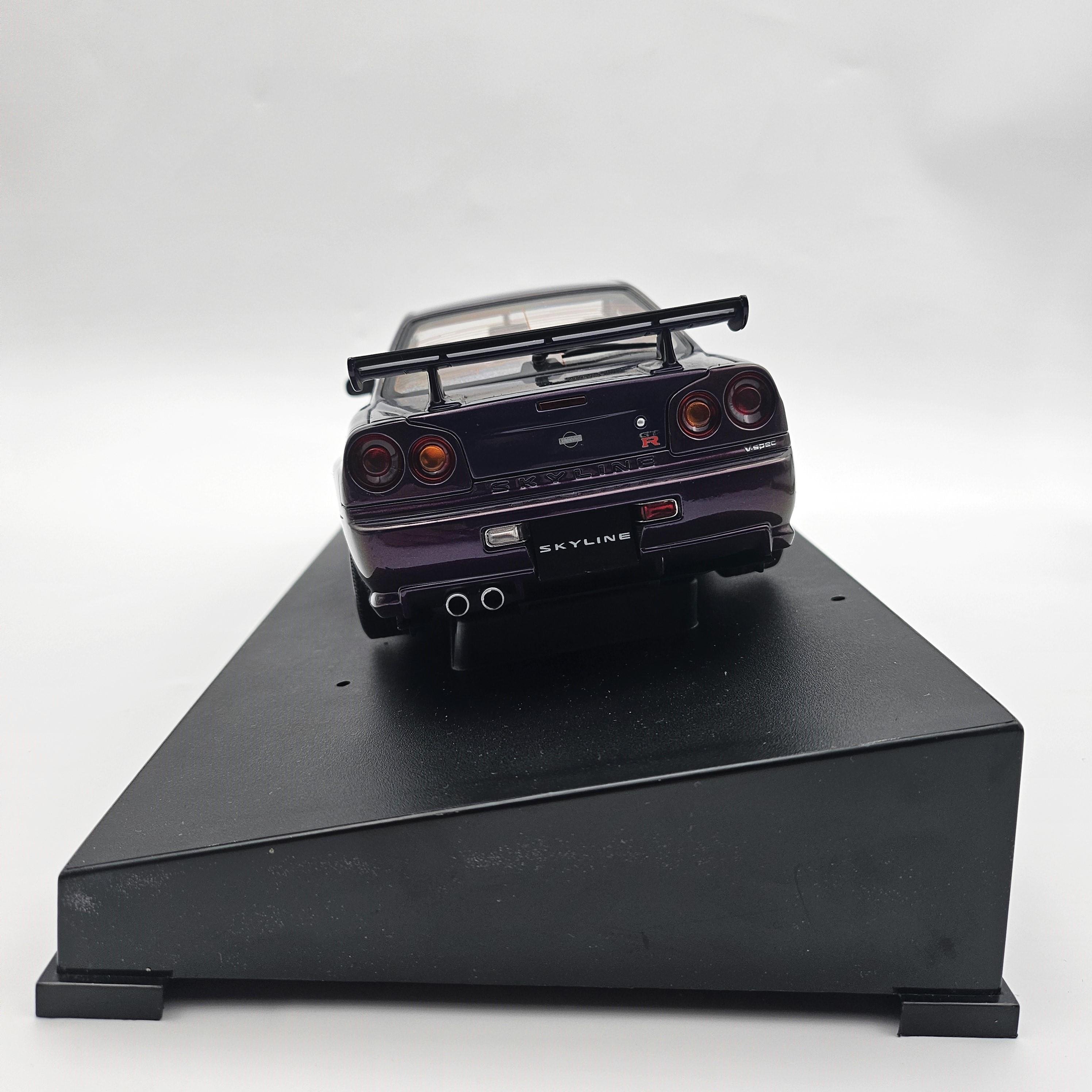 hpi.racingAUTOart - Nissan Skyline R34 GT-R 1999 Midnight Purple 1/18