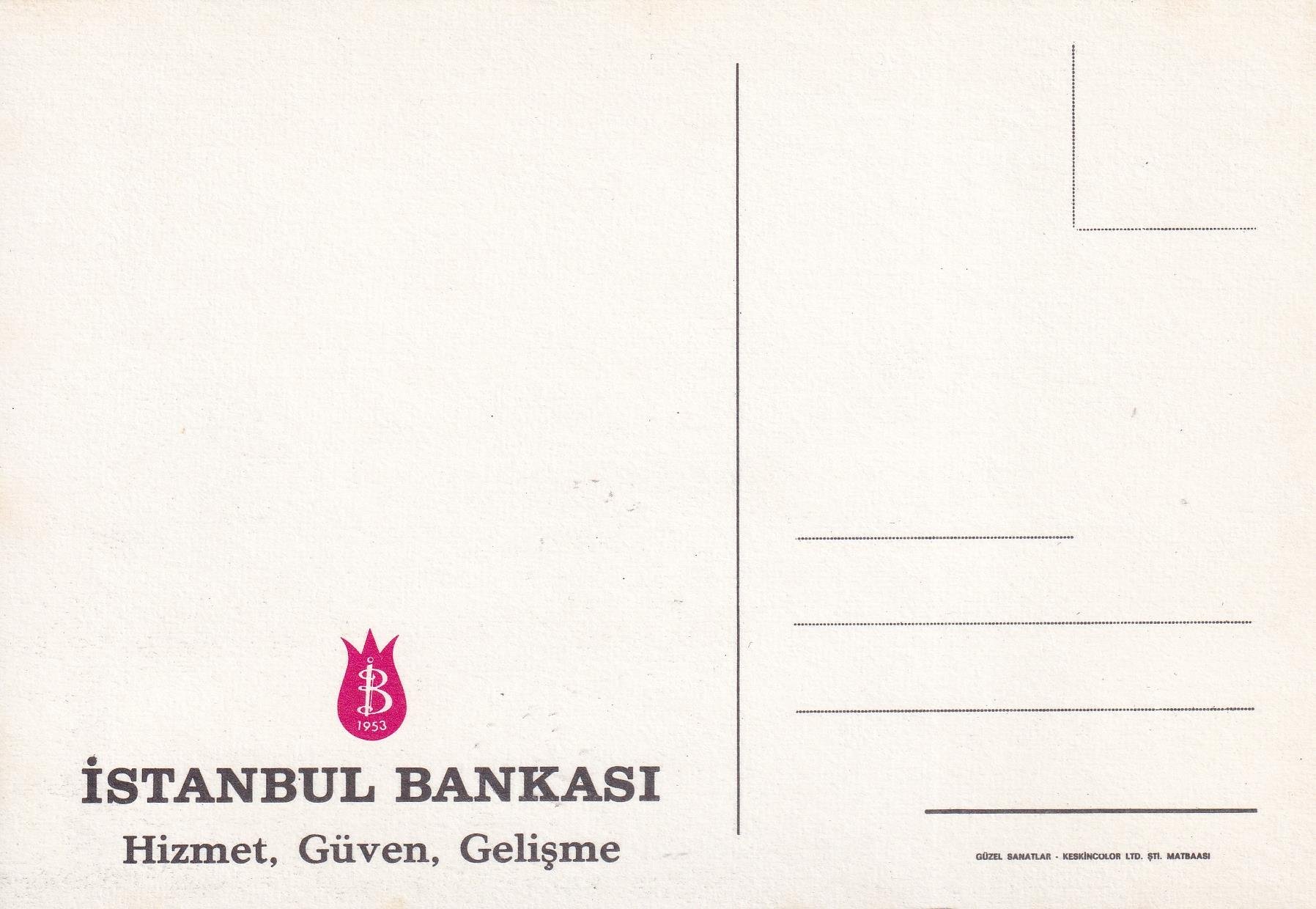 Kartpostalİstanbul Bankası, İstanbul Kartpostalı