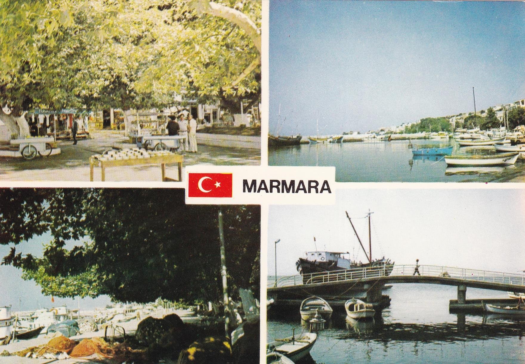 KartpostalMarmara Adasından dört görünüş (2) Kartpostalı