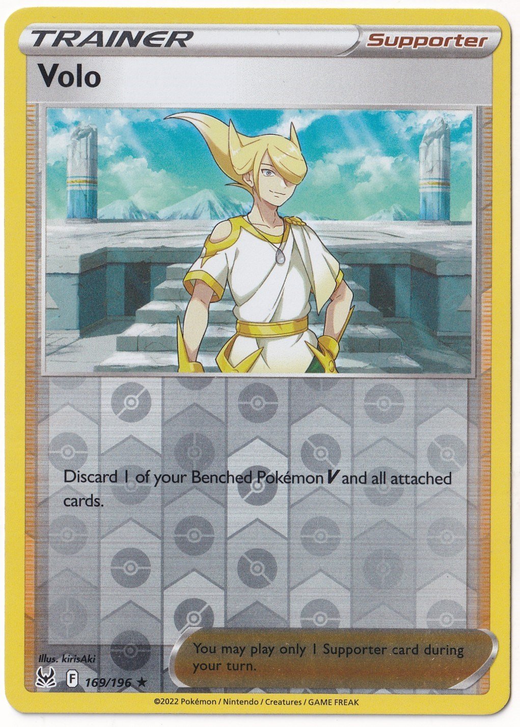 Lost OriginVolo [Reverse Holo] #169 - Pokemon Lost Origin - Pokemon Kartı (Mint)