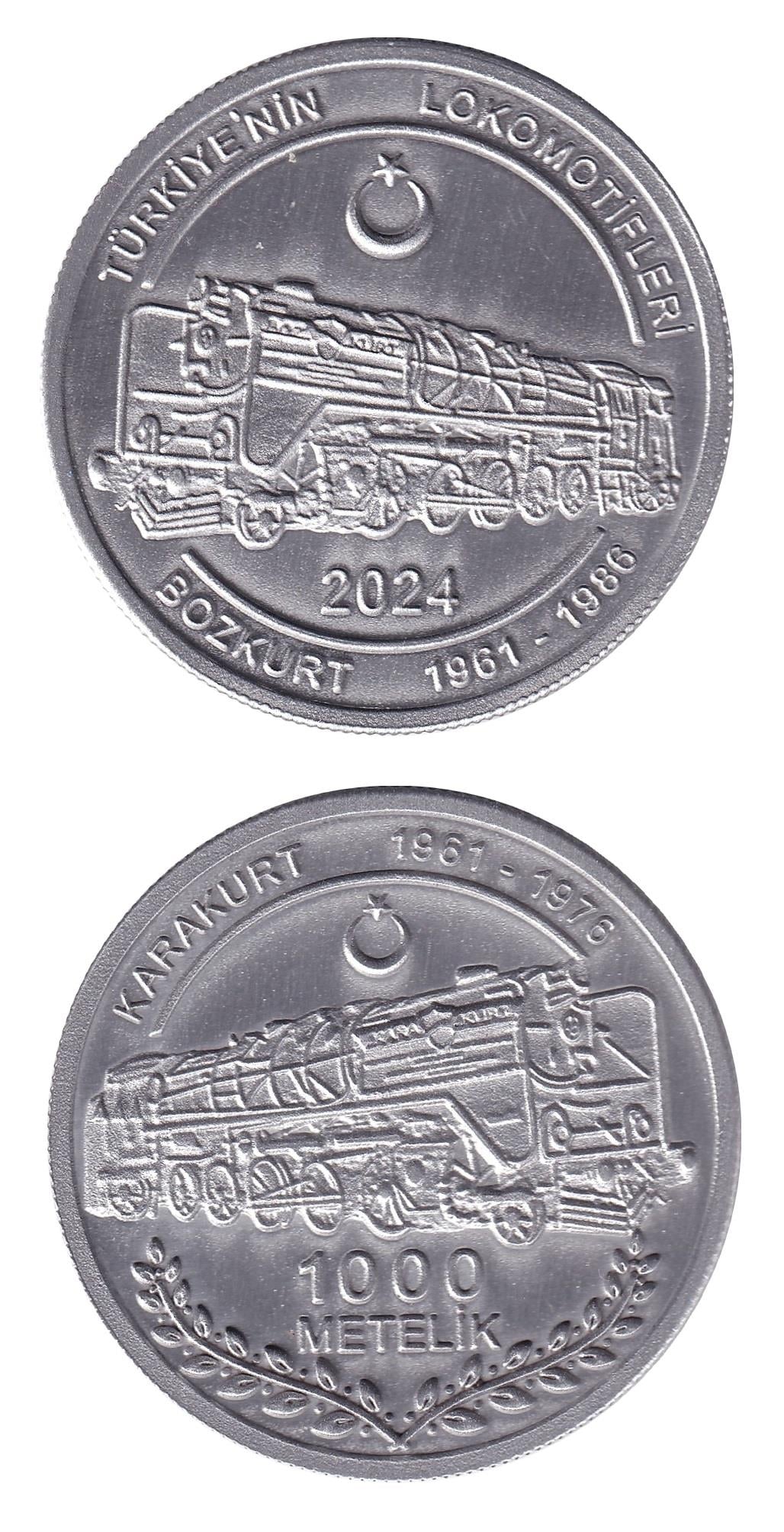 Medals and MedallionsTürkiye'nin Lokomotifleri, Alüminyum Okside, Hatıra Madalyon