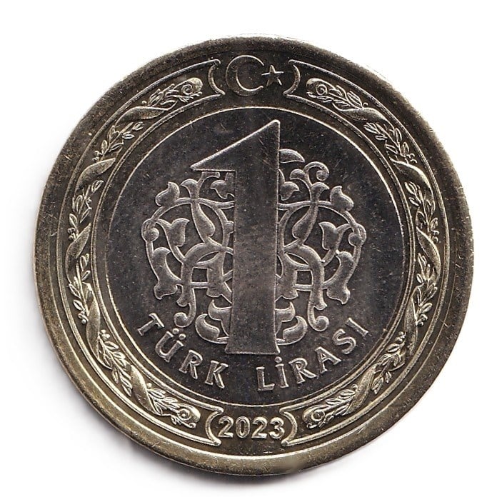 Coin Commemorative CoinsGöreve Başlama Töreni, 1 TL 2023, ÇİL Tedavül Hatıra Parası