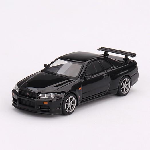 Mini GTMini GT - Nissan Skyline GT-R (R34) V-Spec Black Pearl 1/64