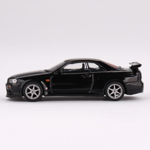 Mini GTMini GT - Nissan Skyline GT-R (R34) V-Spec Black Pearl 1/64