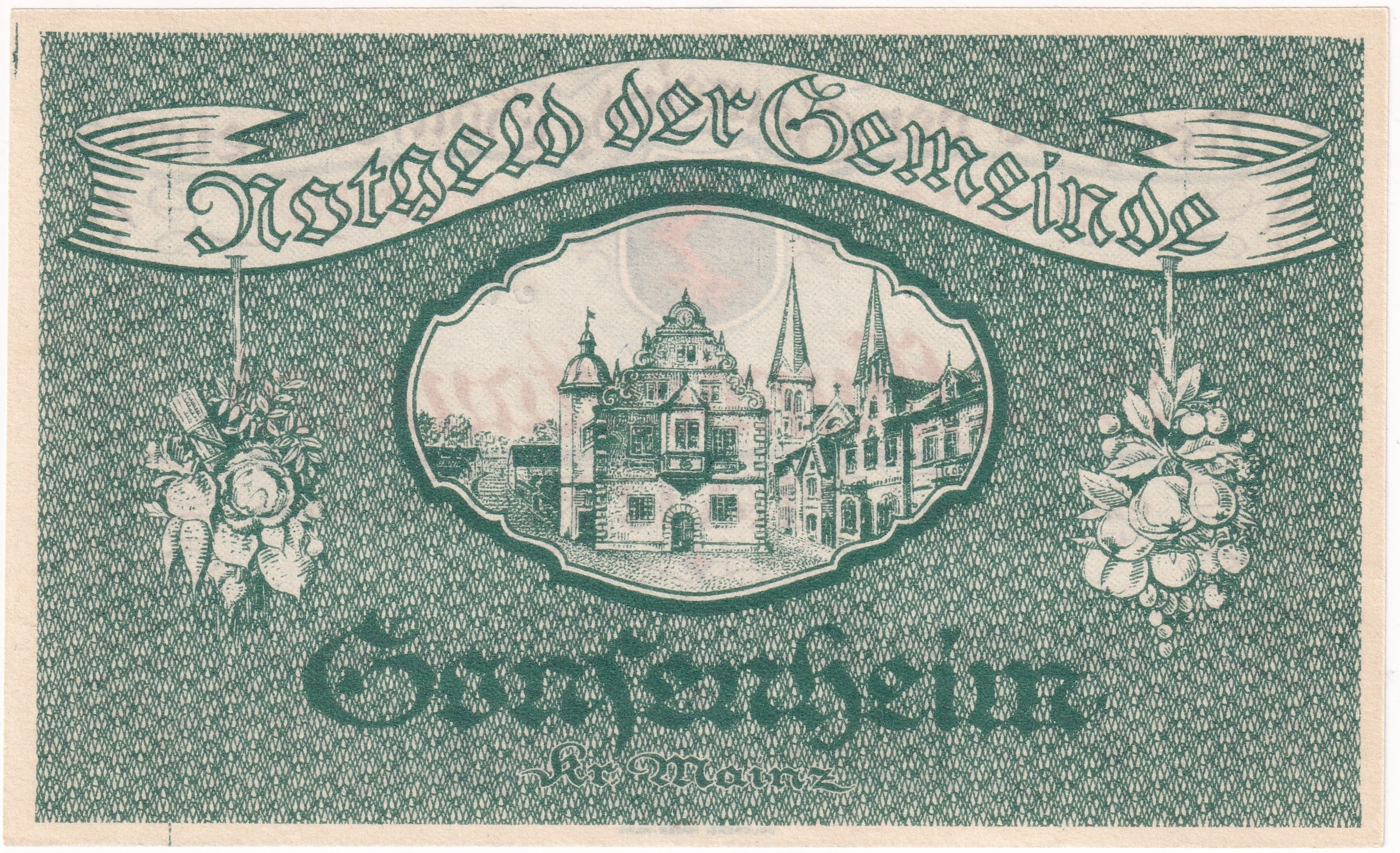 NotgeldAlmanya, Gonsenheim (Mainz), 500.000 Mark (1923) - Hiperenflasyon Notgeldi (ÇİL)